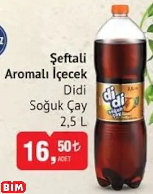 DİDİ ŞEFTALİ AROMALI İÇECEK SOĞUK ÇAY DİDİ ŞEFTALİ AROMALI İÇECEK SOĞUK ÇAY